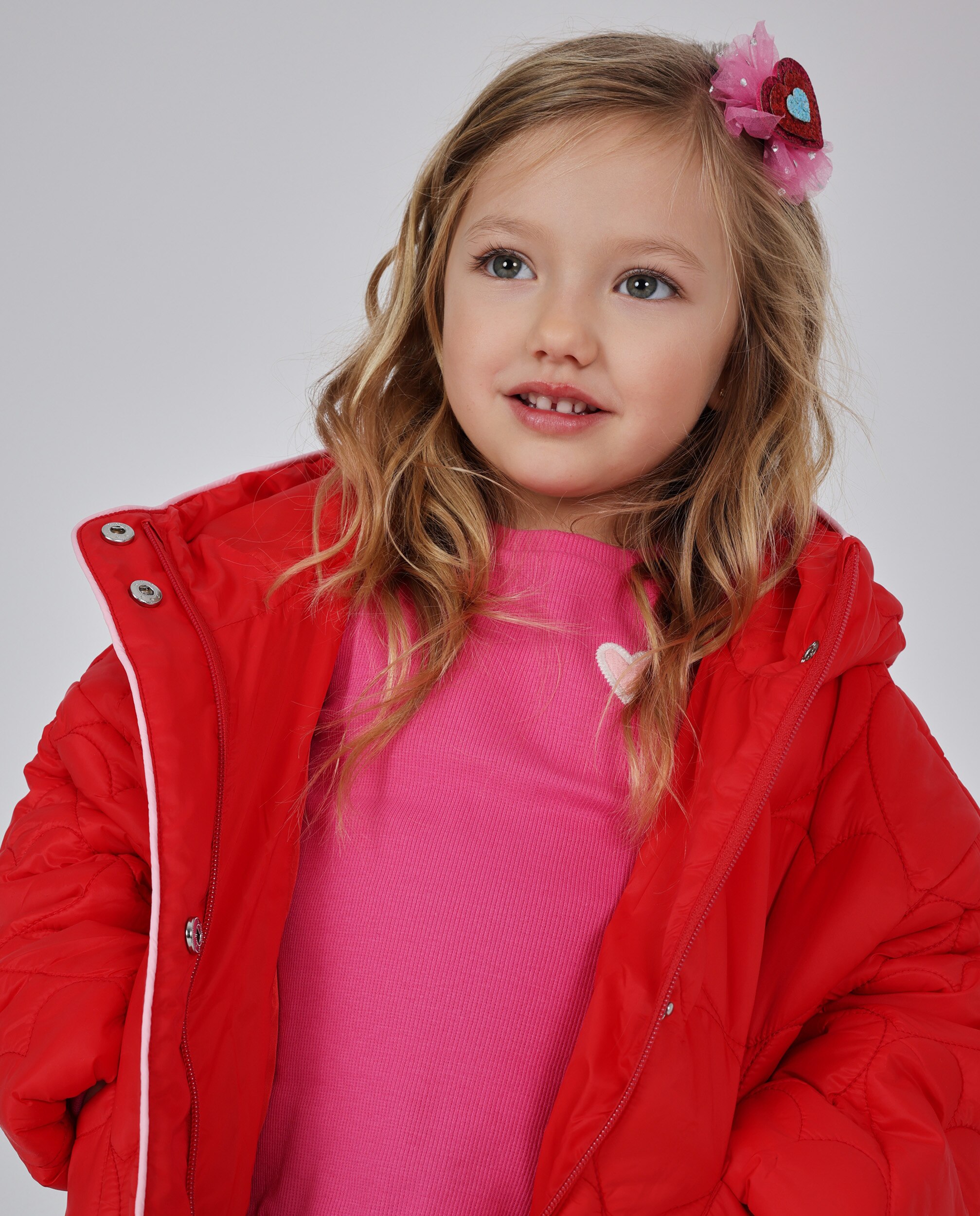 Sobretudo Infantil Acolchoado com Capuz e Isolamento Térmico Tuc tuc Vermelho-2