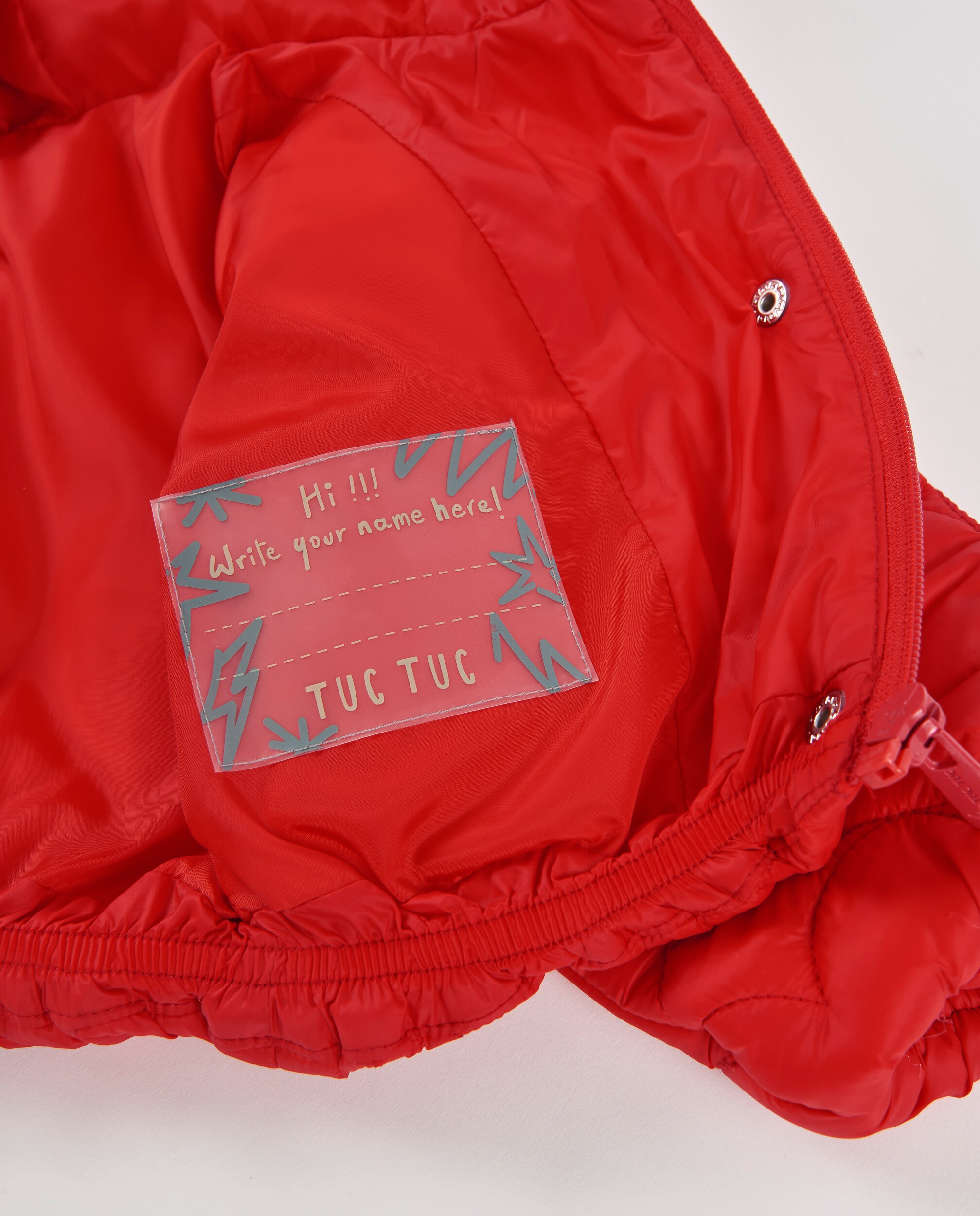 Sobretudo Infantil Acolchoado com Capuz e Isolamento Térmico Tuc tuc Vermelho-6
