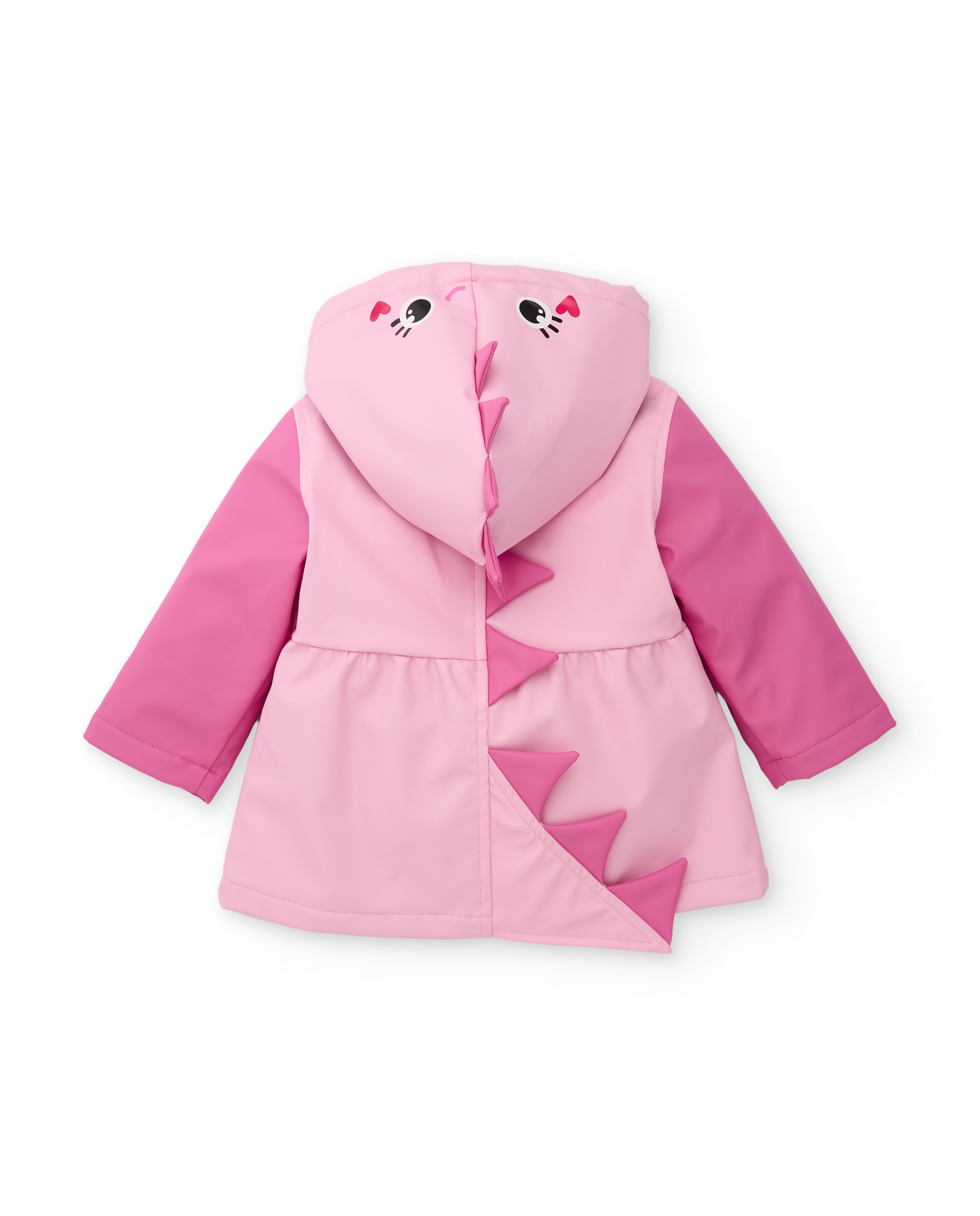 Impermeável Infantil com Design de Dinossauro e Capuz Tuc tuc Rosa-claro-3