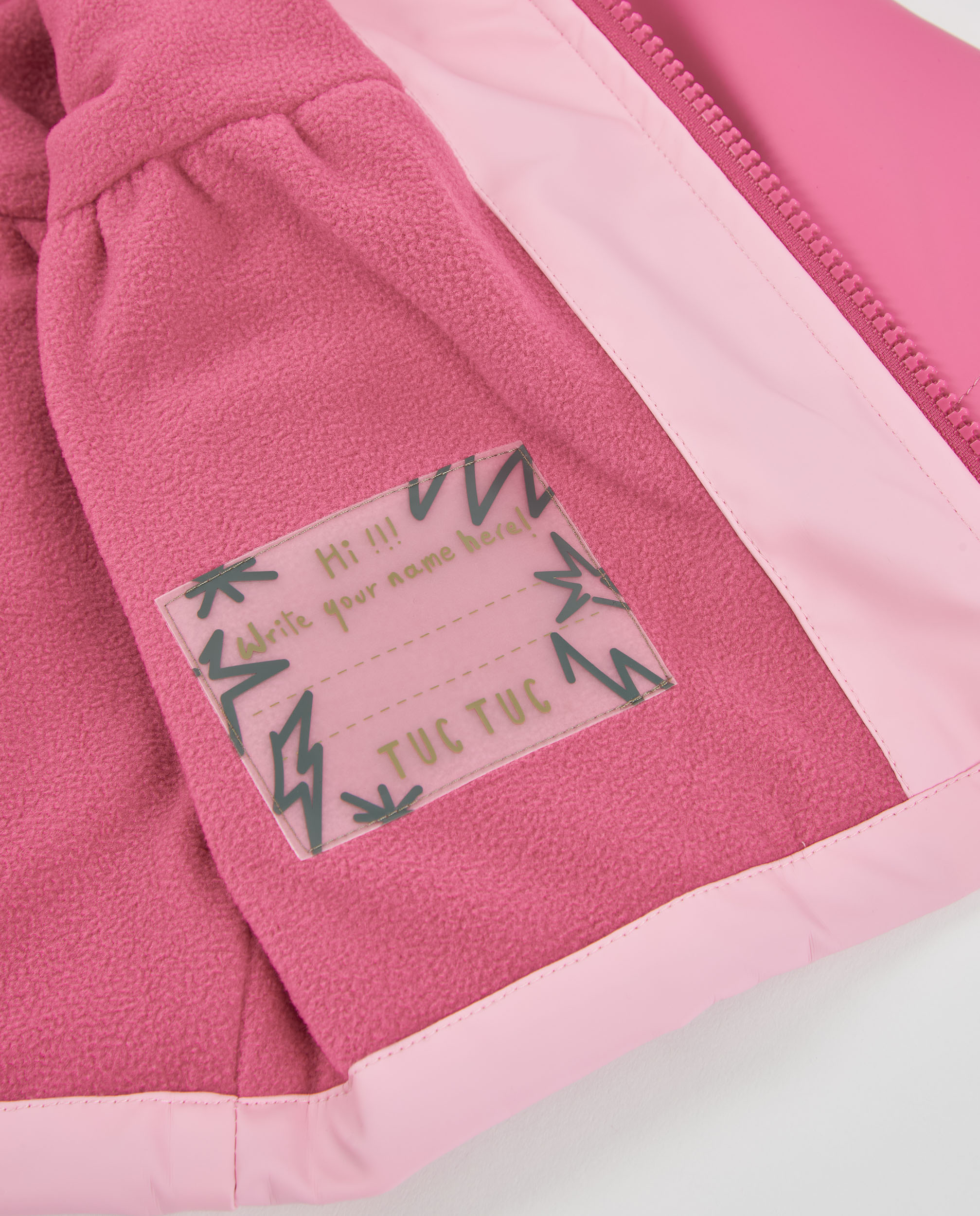 Impermeável Infantil com Design de Dinossauro e Capuz Tuc tuc Rosa-claro-5