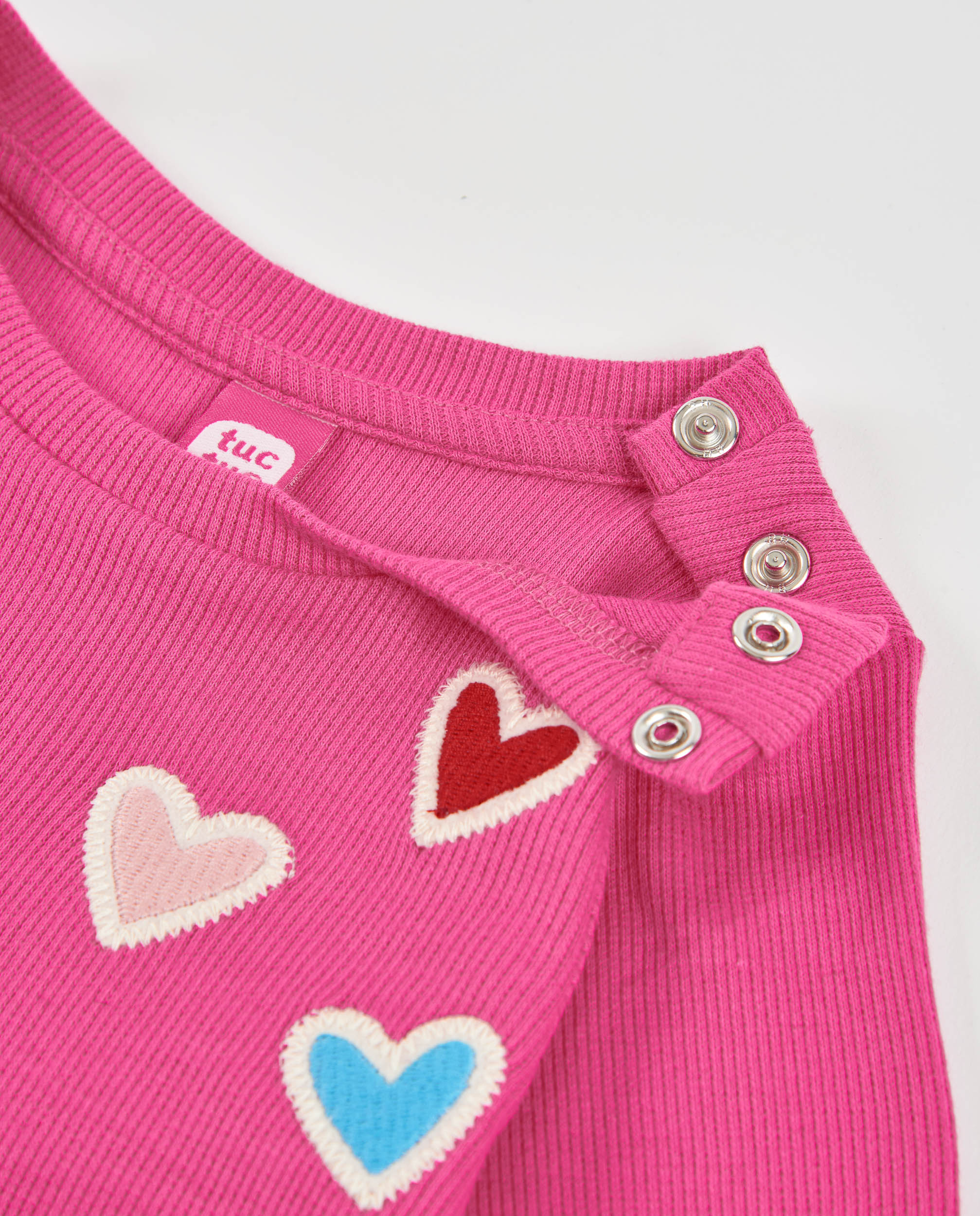 T-shirt Infantil de Malha com Manga Comprida e Folhos Rosa-4