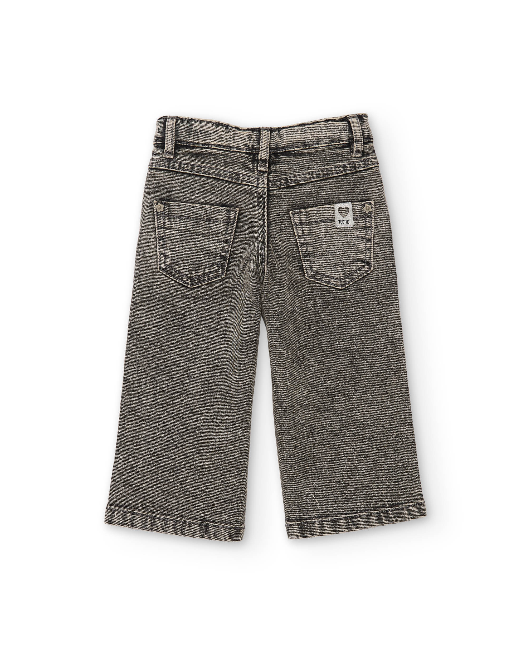 Jeans Infantil com Bordados de Corações e Acabamento Lavado Rosa-3