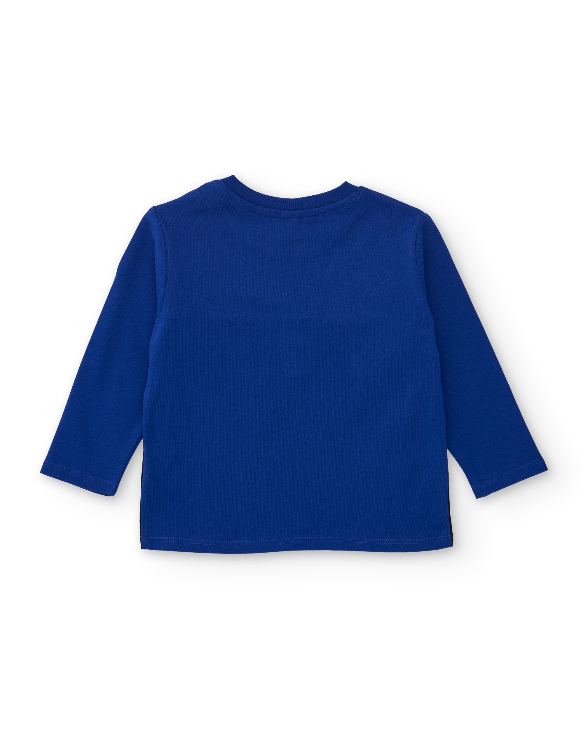 T-shirt Infantil de Malha com Motivo de Dinossauro e Manga Comprida Azul-3