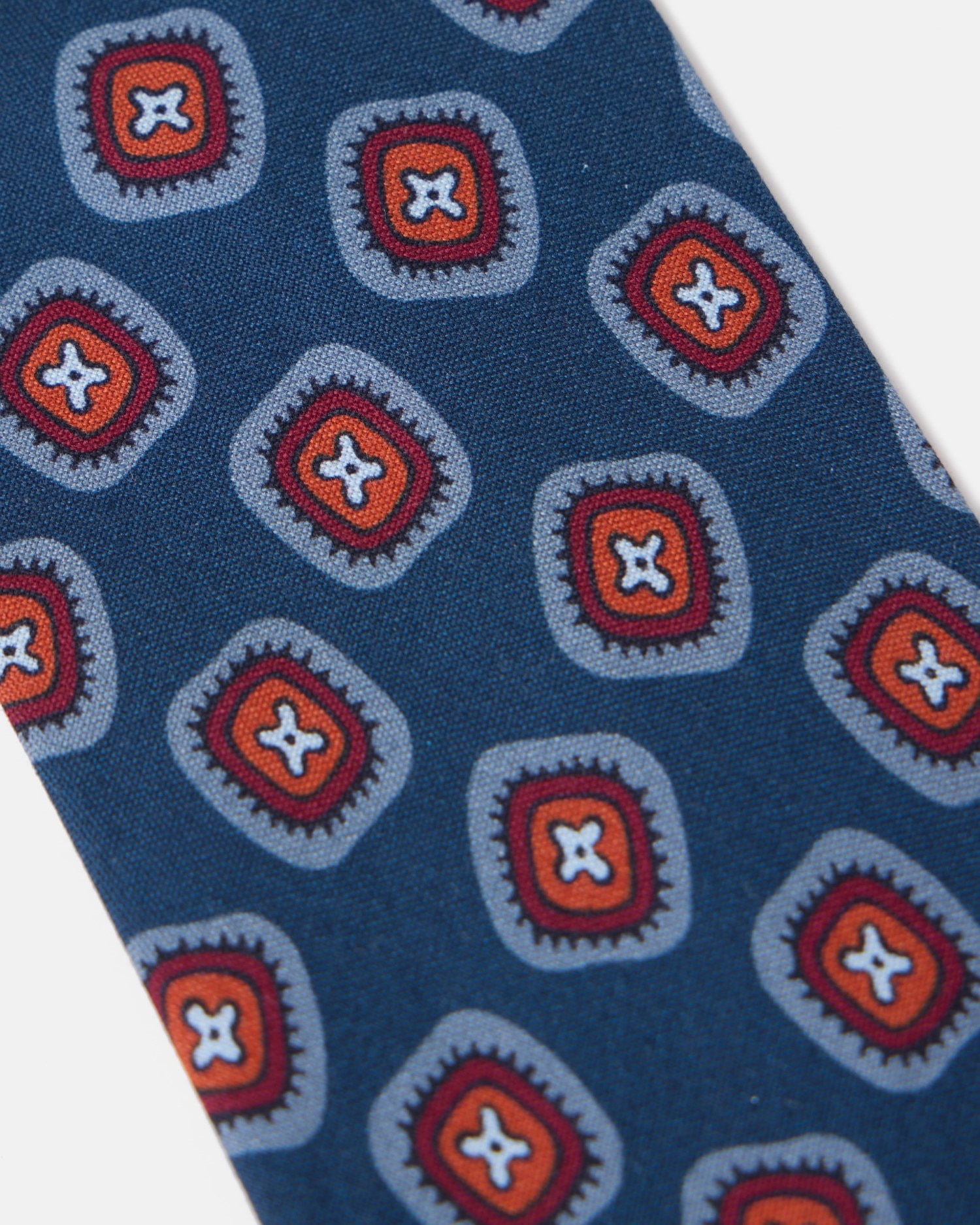 Gravata Silk Motivo Azul Royal-2