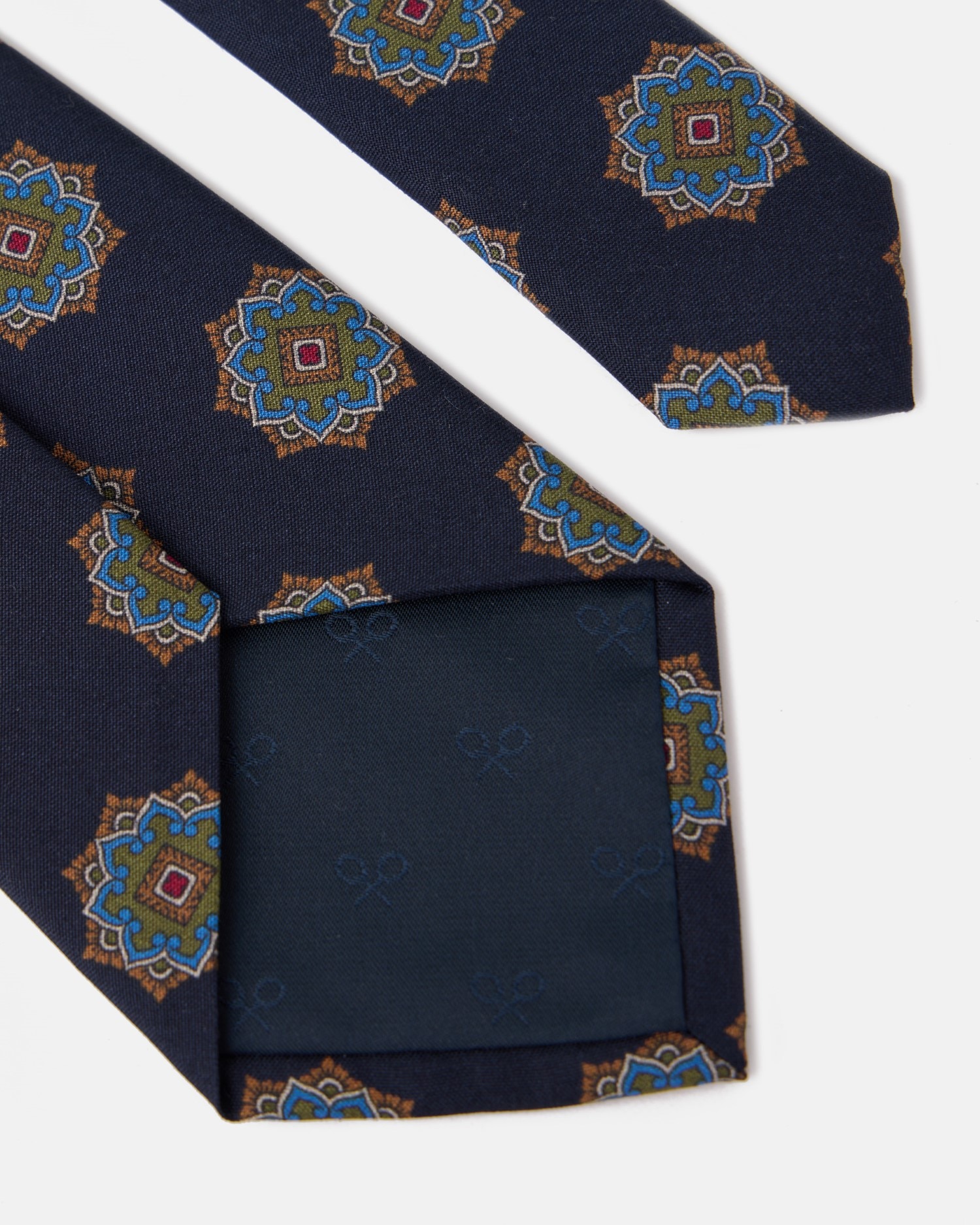 Gravata com Motivo Ankara Azul-marinho Azul-marinho-2
