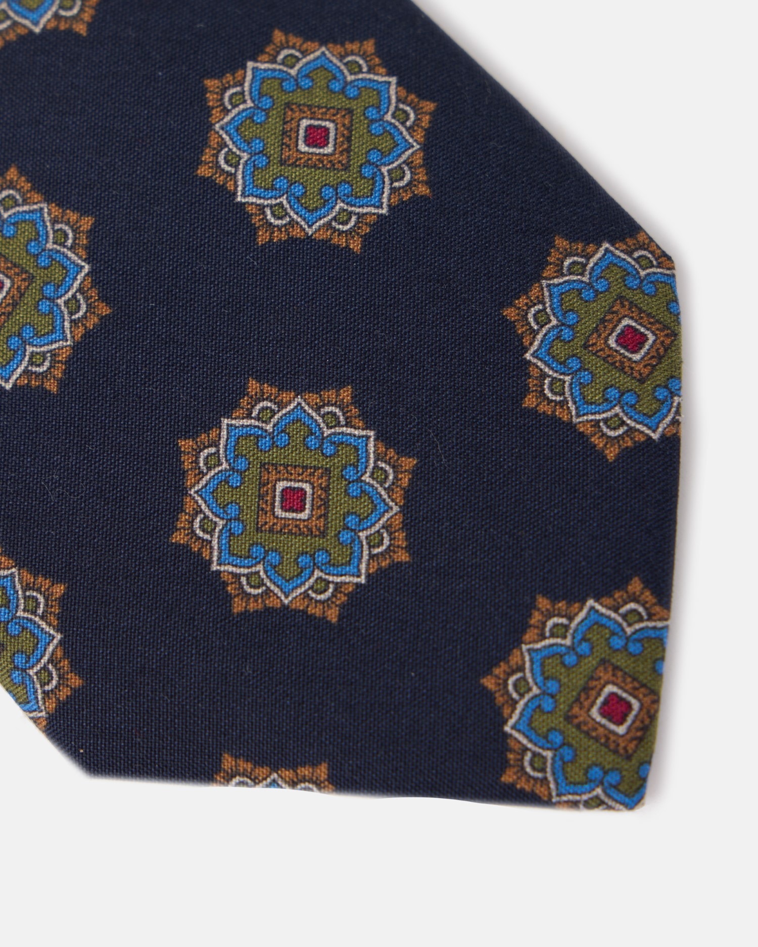 Gravata com Motivo Ankara Azul-marinho Azul-marinho-3