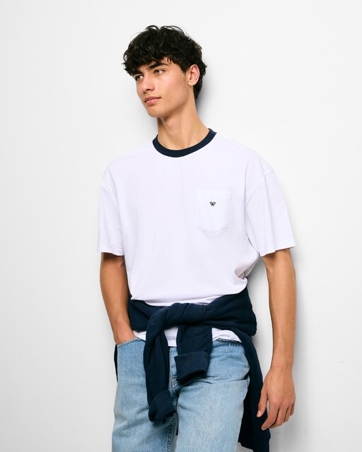 Imagem 0 de T-shirt Special Fit com Bolso Branca