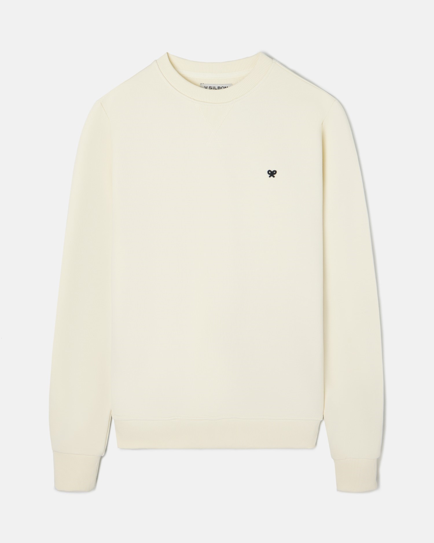 Sweatshirt sem Capuz Minilogo Creme-1