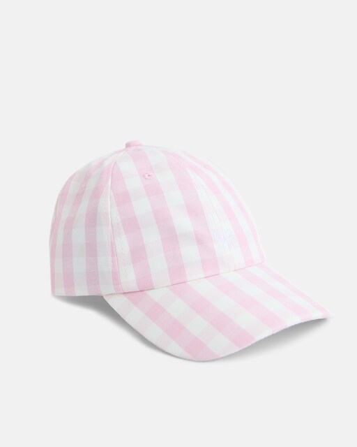 Imagem 0 de Boné Aos Quadrados Vichy em Rosa