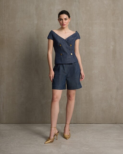 Imagem 0 de Bermudas Unique de Linho Denim