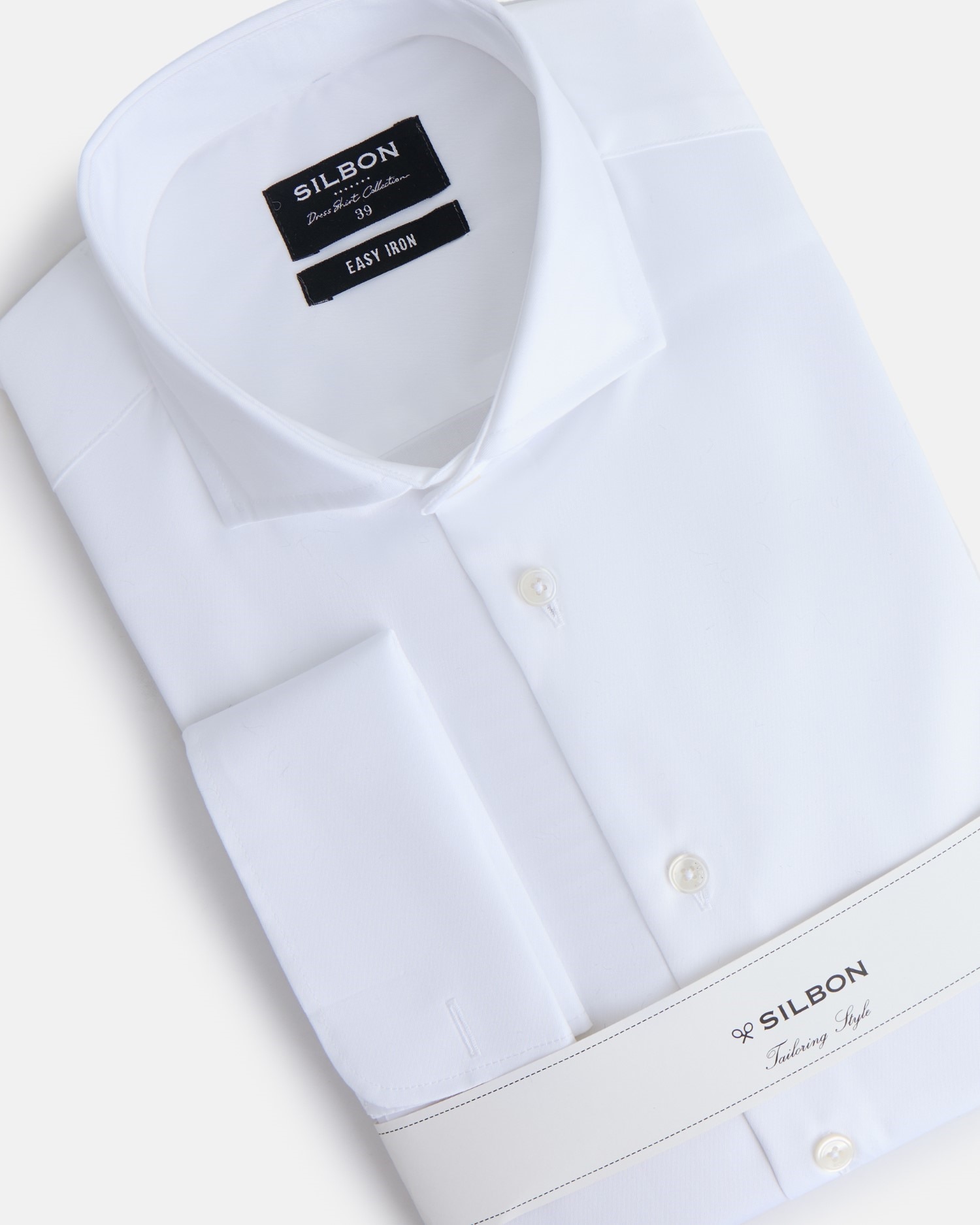 Camisa Formal Easy Iron com Punho Duplo Branco-2