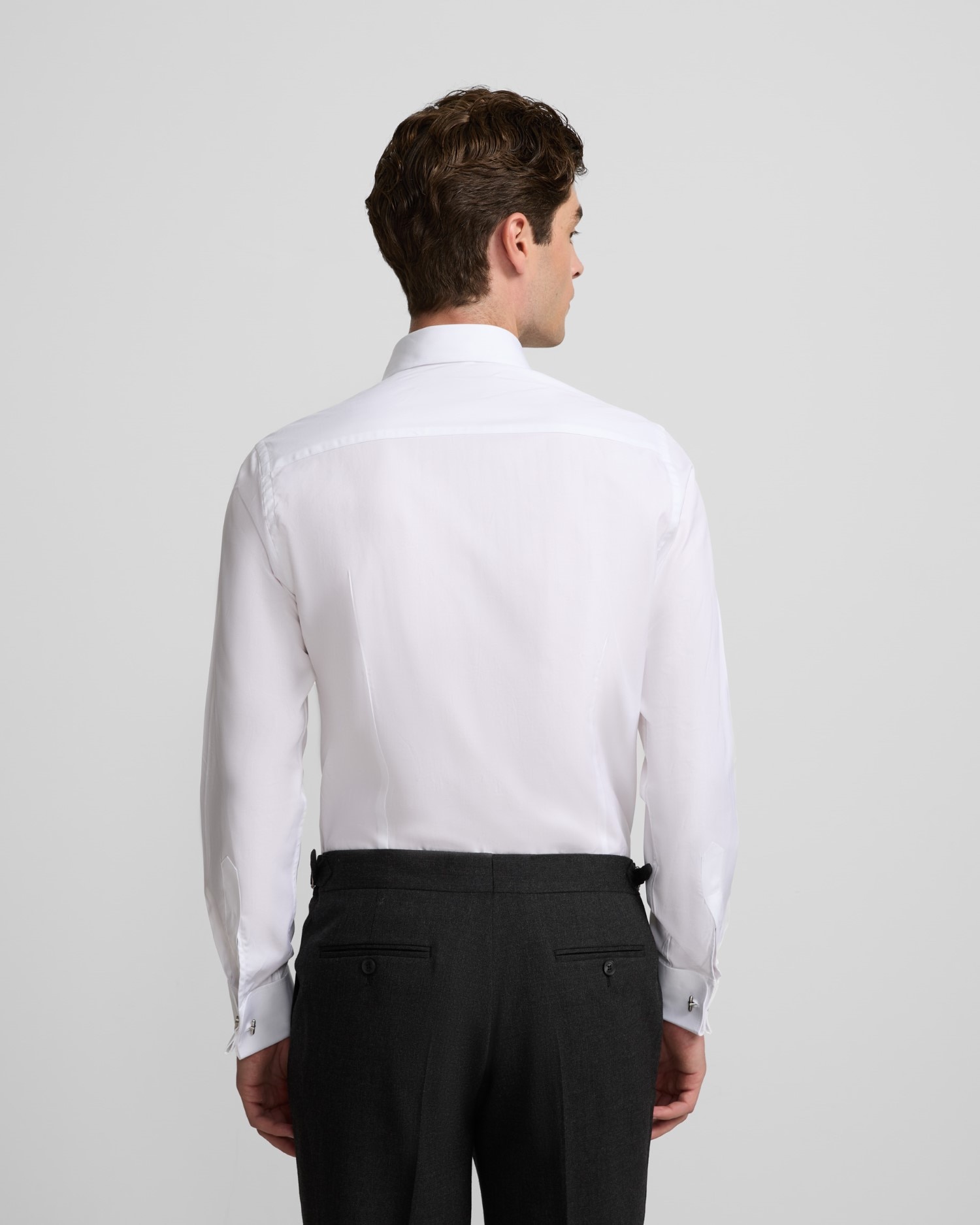 Camisa Formal Espiga com Punho Duplo Branco-2