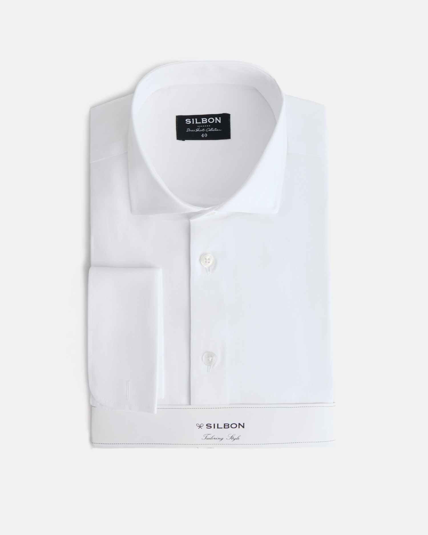 Camisa Formal Espiga com Punho Duplo Branco-4
