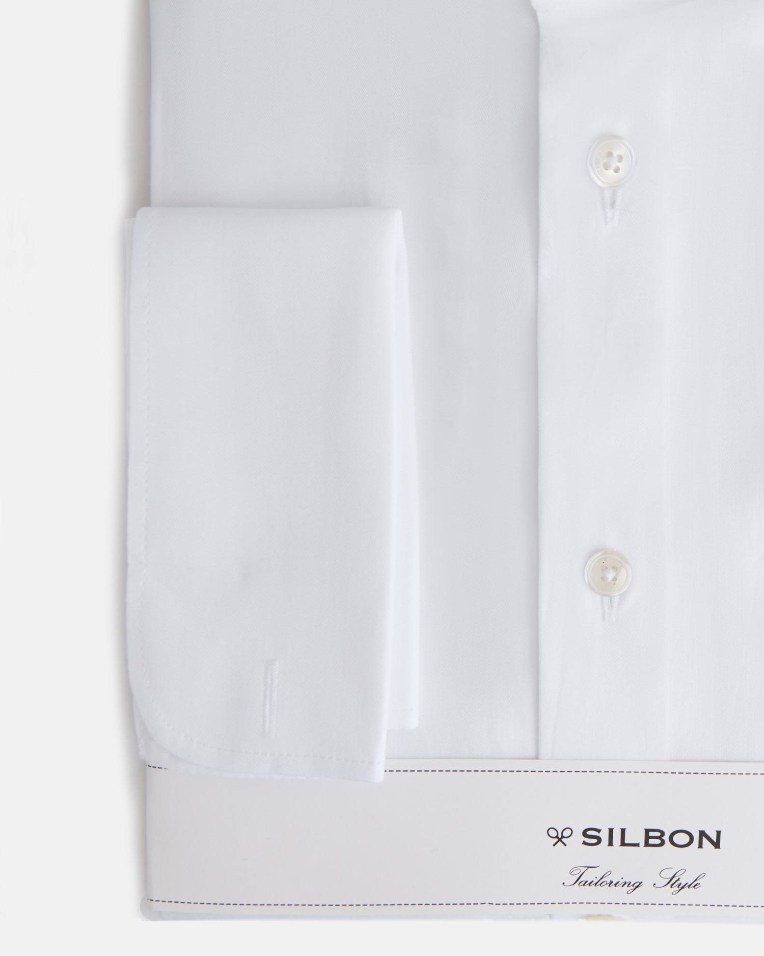 Camisa Formal Espiga com Punho Duplo Branco-5
