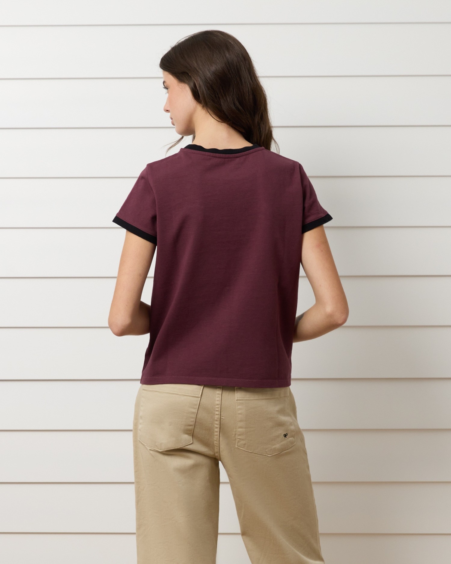 T-shirt Varsity Bordeaux Bordeaux-2