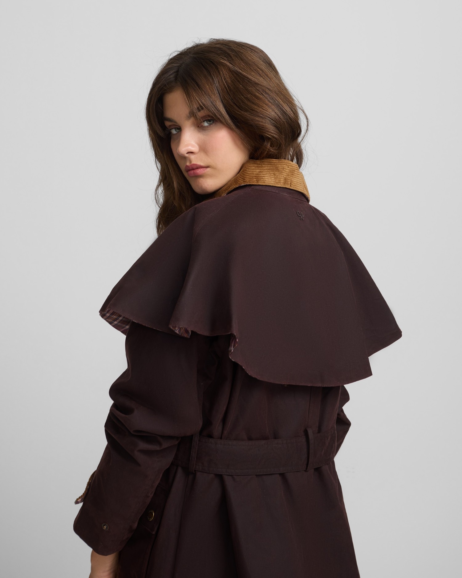 Parka Comprida Encerada Castanho-escuro-2