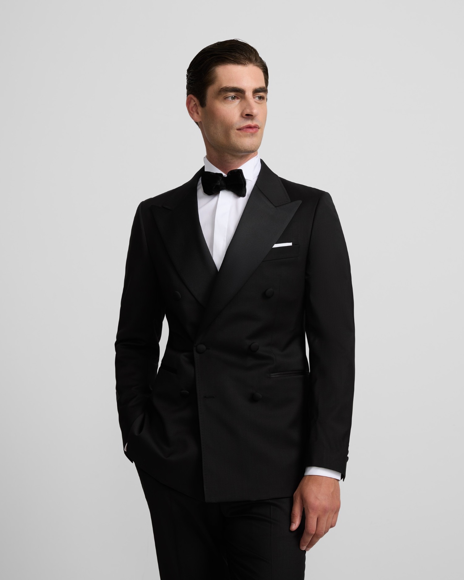 Imagem 0 de Blazer Smoking Cruzado Classic em Preto