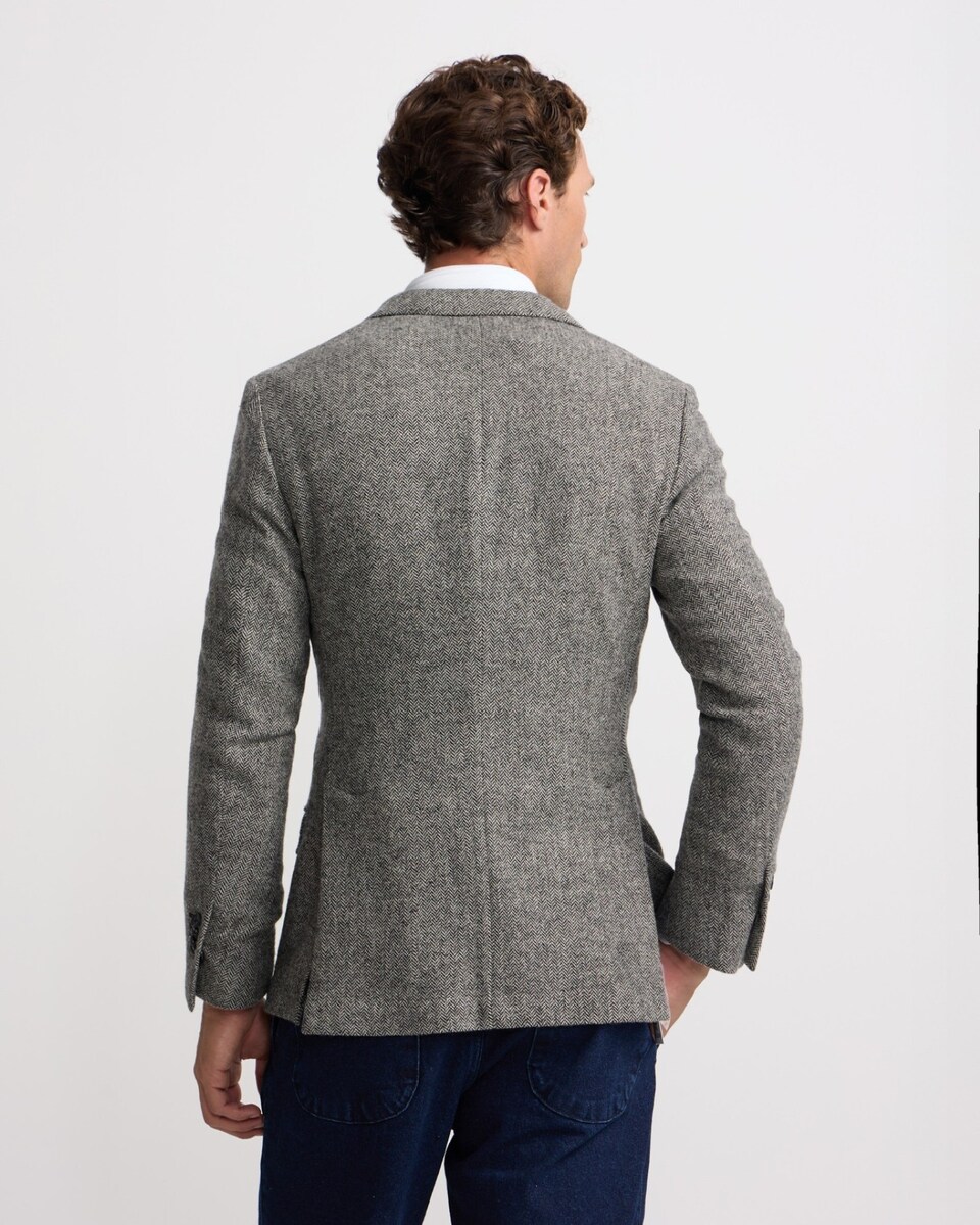 Blazer Espiga Cinzento Cinzento-2