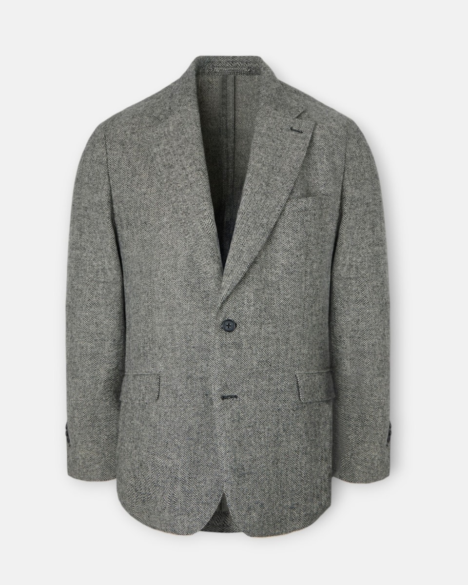 Blazer Espiga Cinzento Cinzento-4