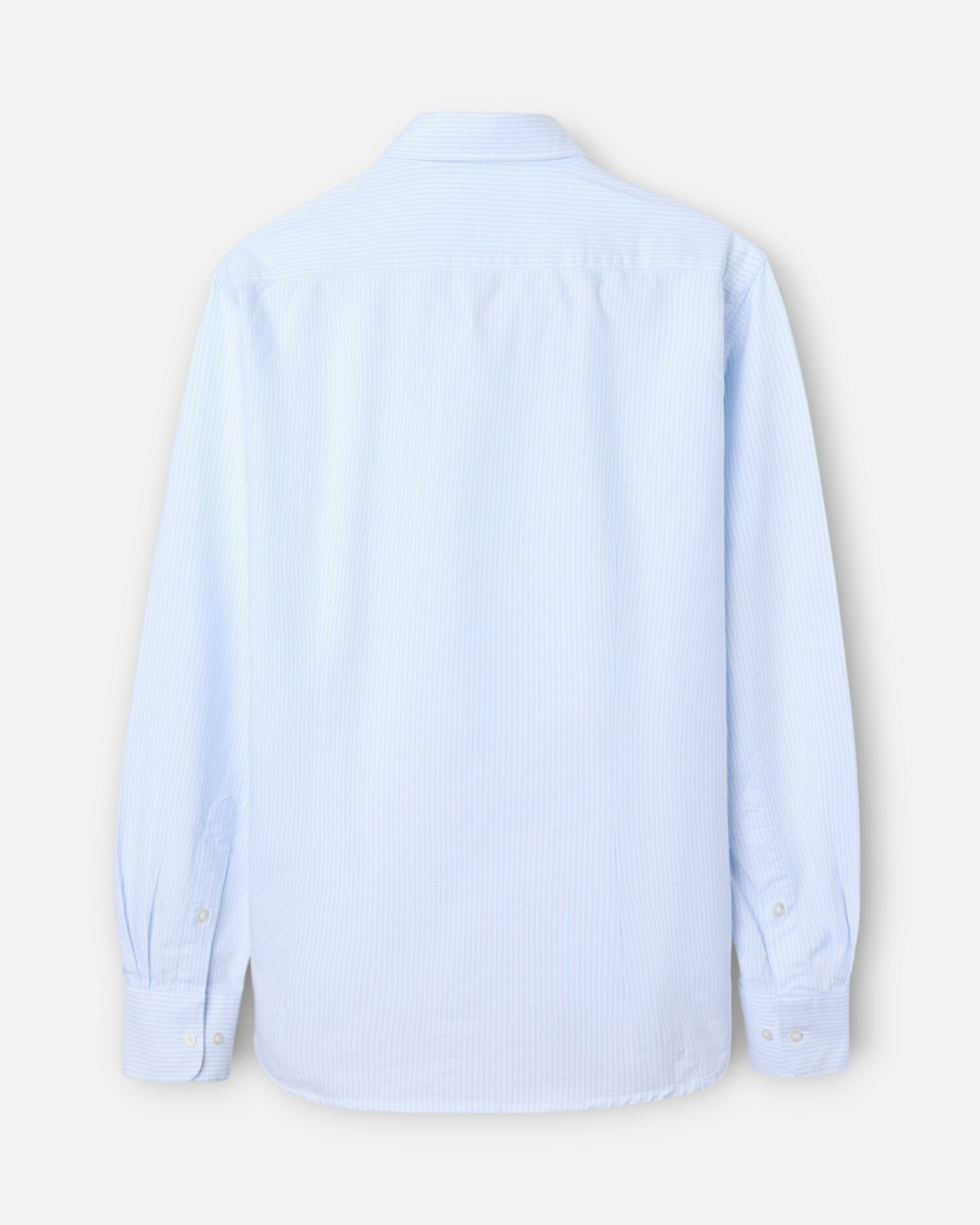 Camisa Sport Oxford Cutaway Às Riscas em Celeste Azul-celeste-5