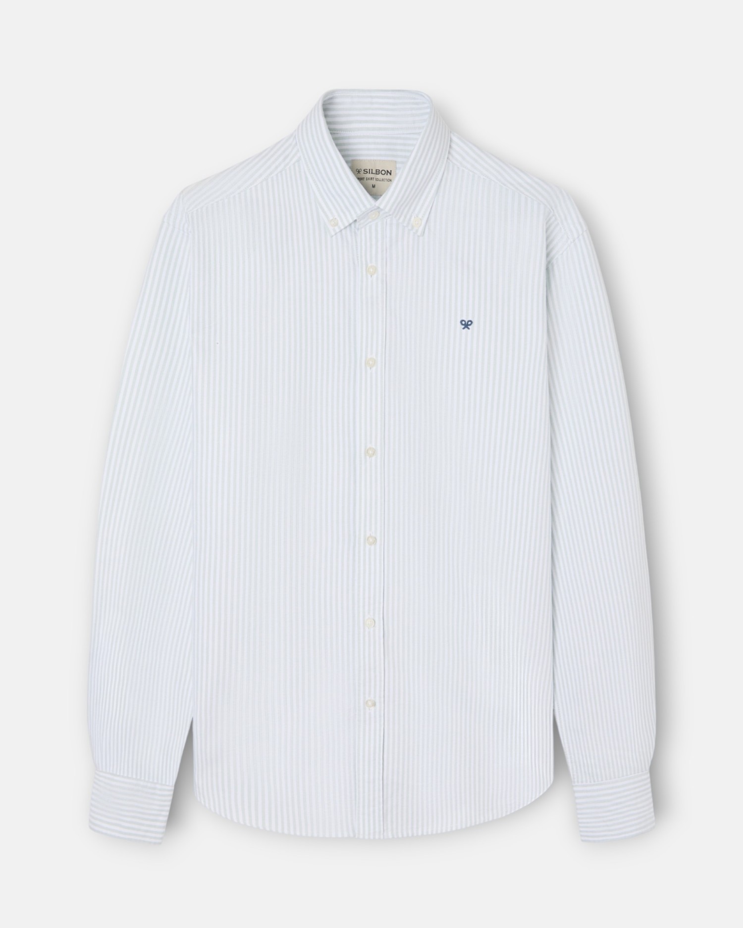 Camisa Oxford Sport Raquete Às Riscas Larga Multicolor-1