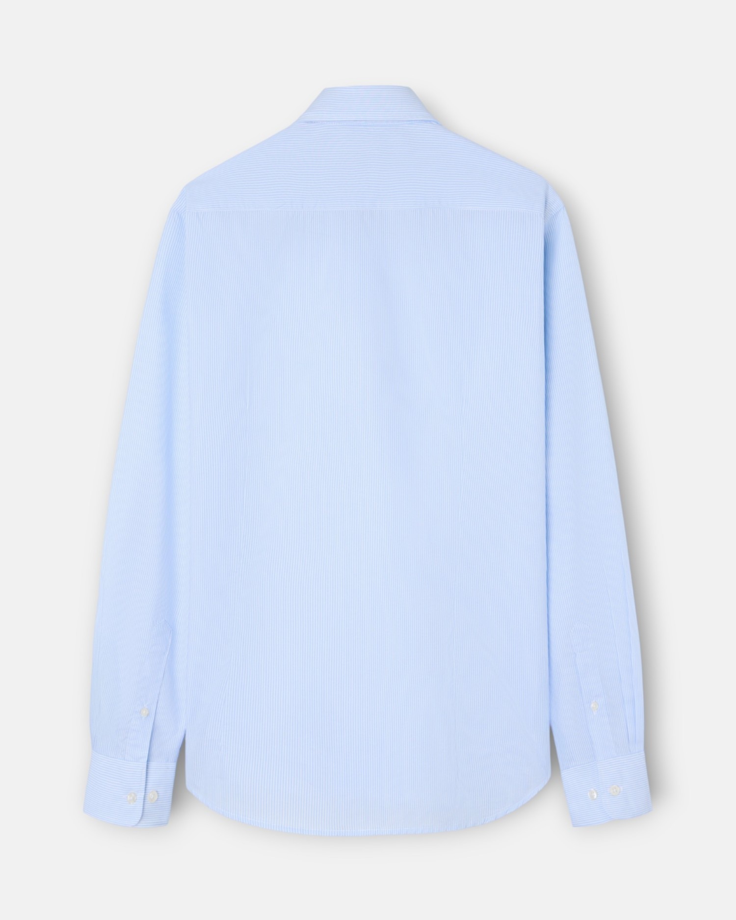 Camisa Oxford Classic Às Riscas em Celeste Azul-celeste-5