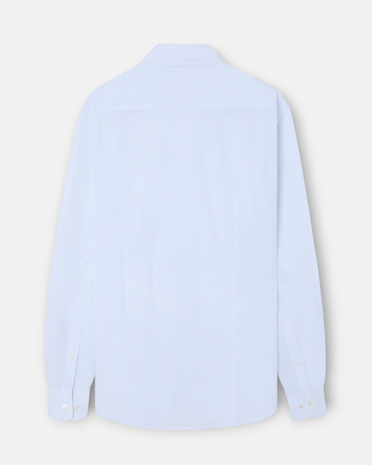 Camisa Oxford Sport Classic Mini Às Riscas em Celeste Azul-celeste-5