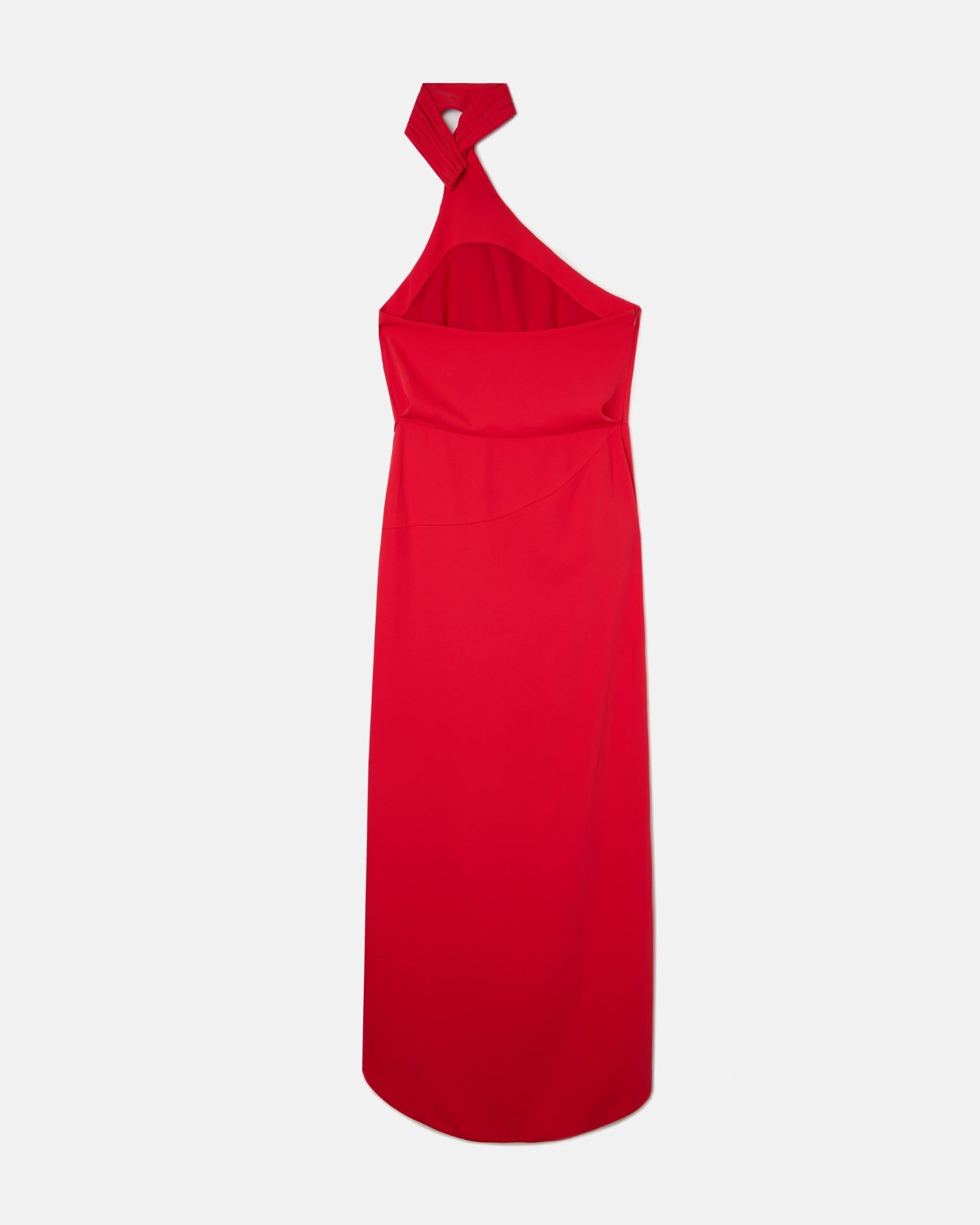 Vestido Caprile X Silbon Halter em Vermelho Vermelho-5