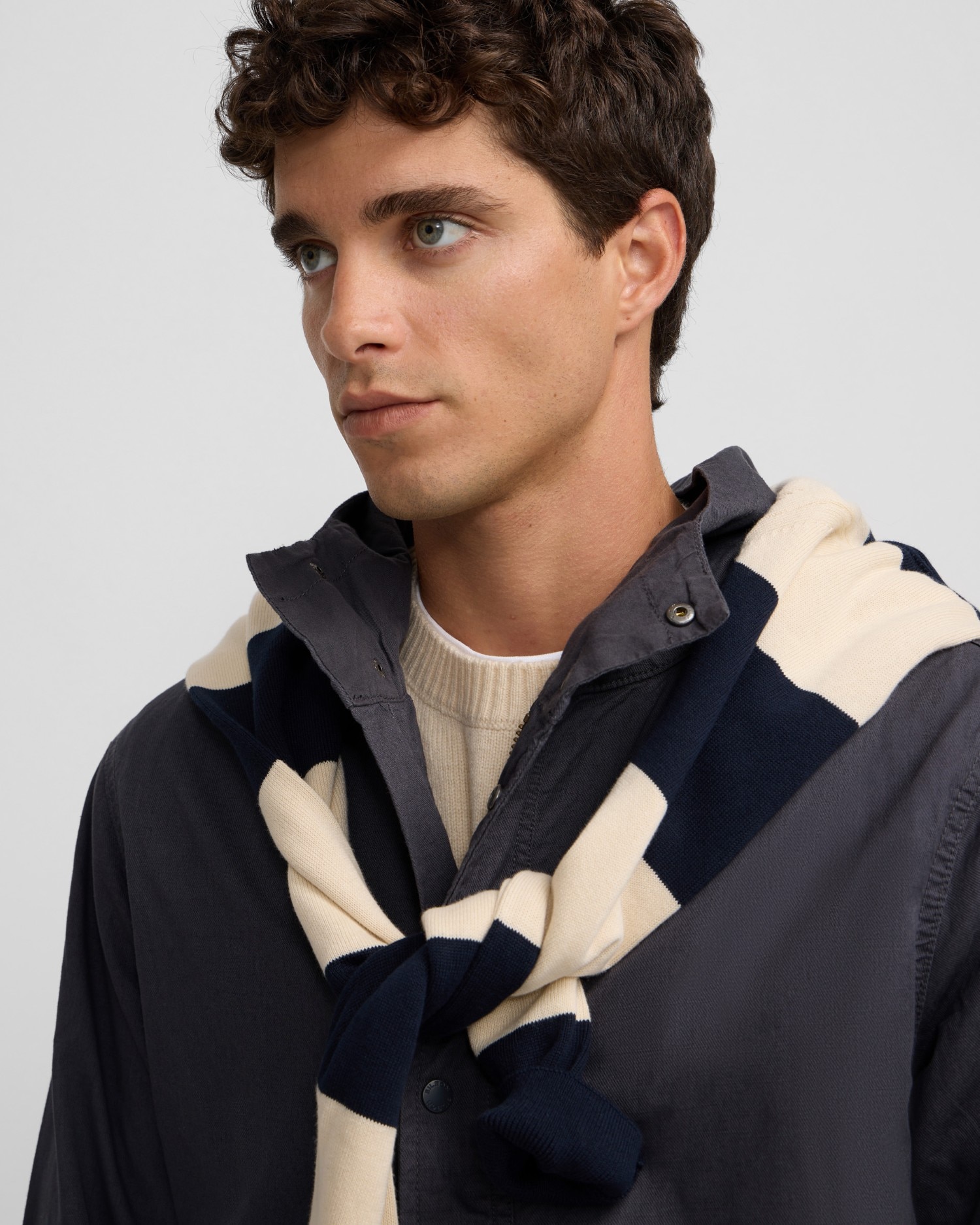 Parka Casual Azul-marinho Azul-marinho-3