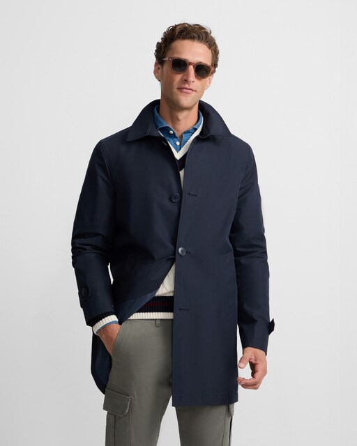 Imagem 0 de Gabardina Curta Marinho