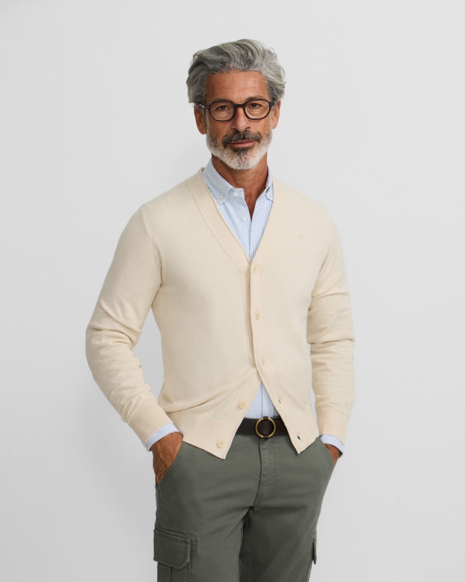 Cárdigan Classic Bege-1