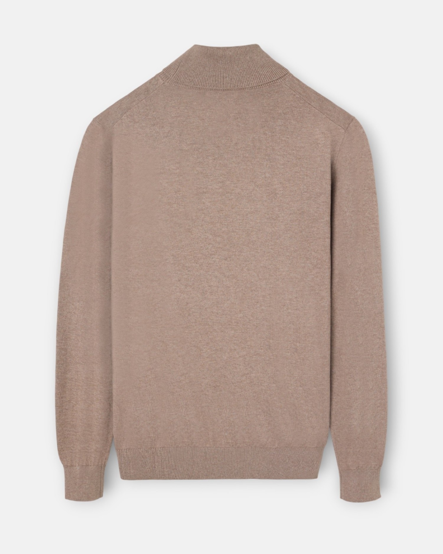 Camisola Classic com Gola Alta Castanho-claro-5