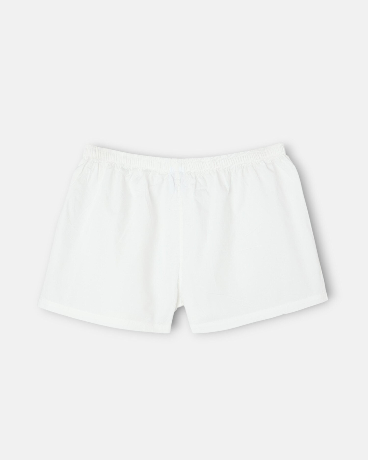 Boxer de Malha Lisa Minilogo em Branco Branco-2