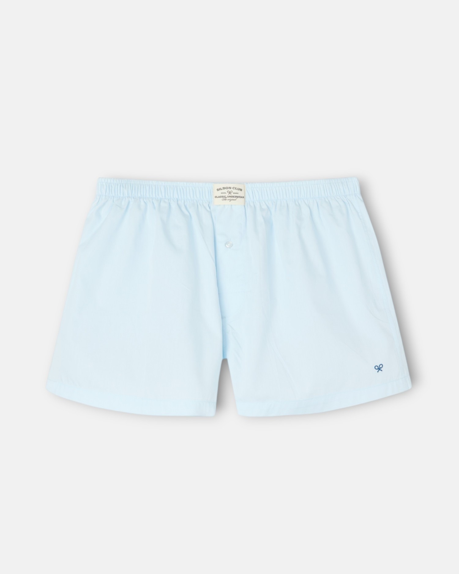 Imagem 0 de Boxers Lisos Minilogo Celeste