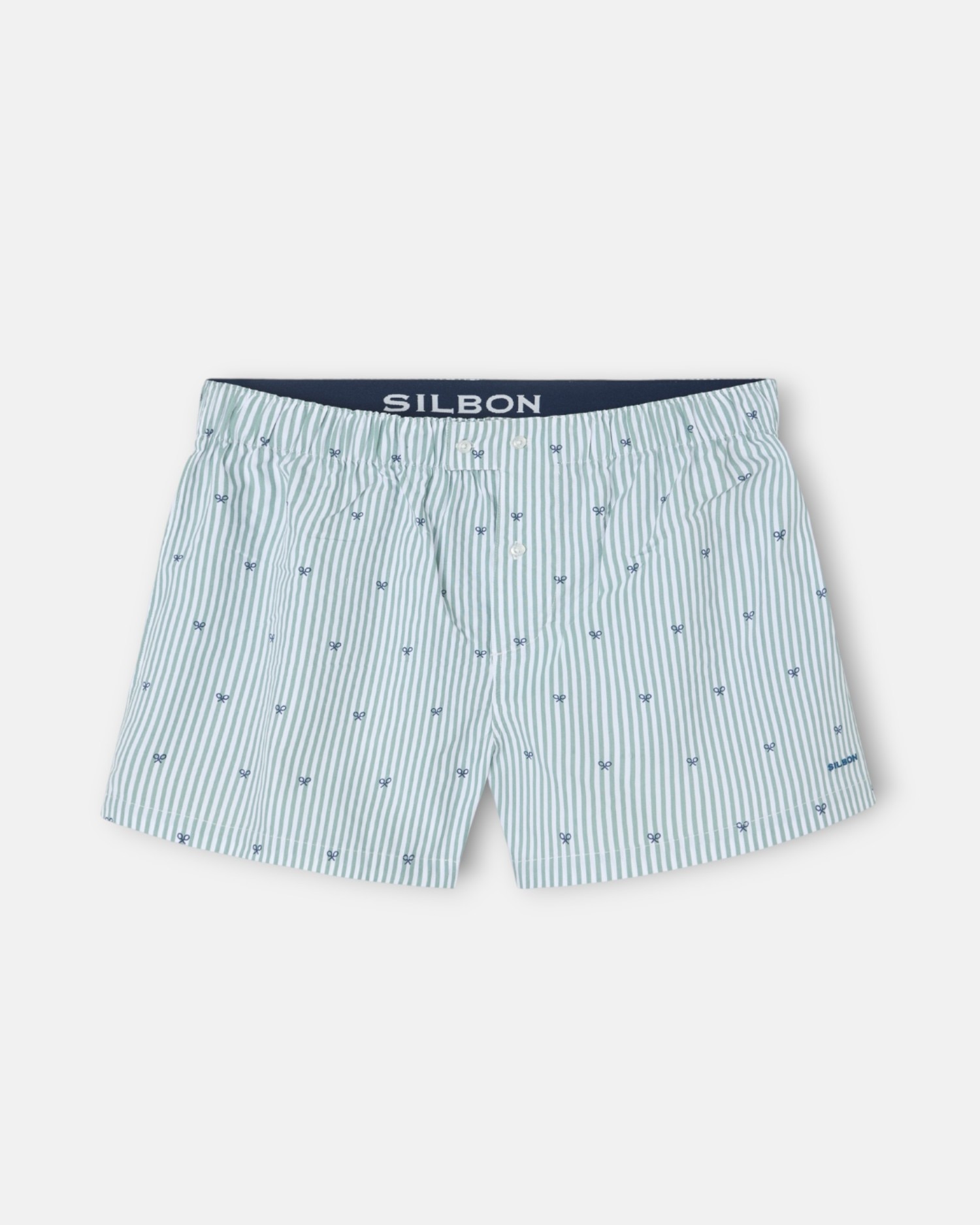 Imagem 0 de Cueca Às Riscas Raquetes Verde