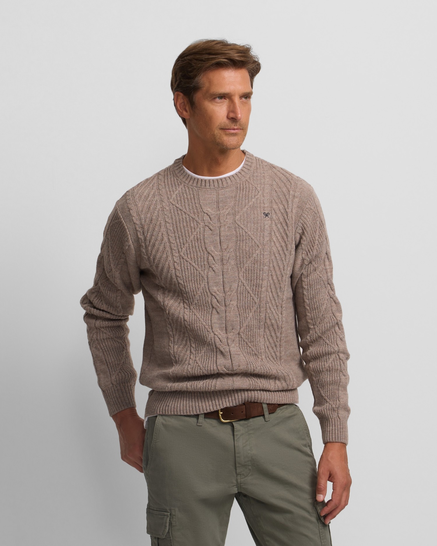 Imagem 0 de Camisola de Malha em Castanho-claro