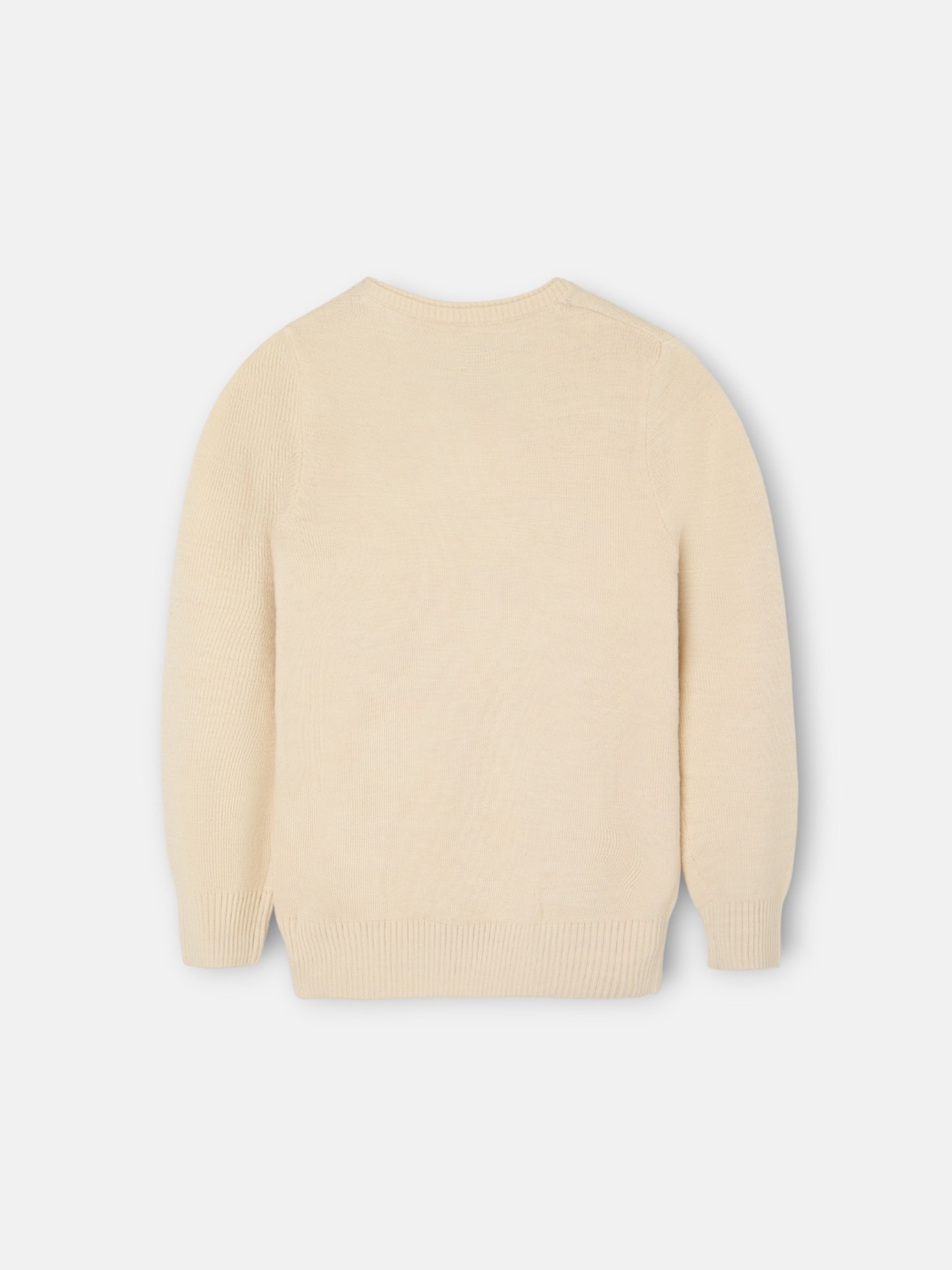 Camisola Lisa com Botões Infantil Bege-5