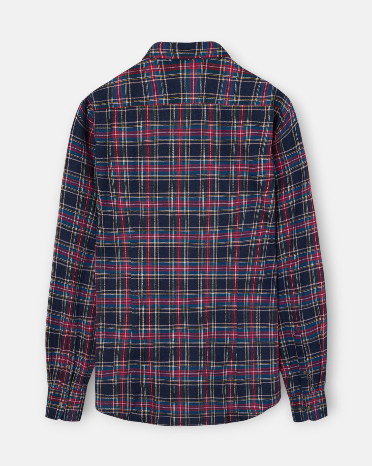 Camisa Aos Quadrados Sport com Quadrado Tartan Bicolor Bordeaux-5