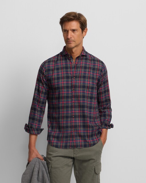 Imagem 0 de Camisa Aos Quadrados Sport Tartan Bicolor