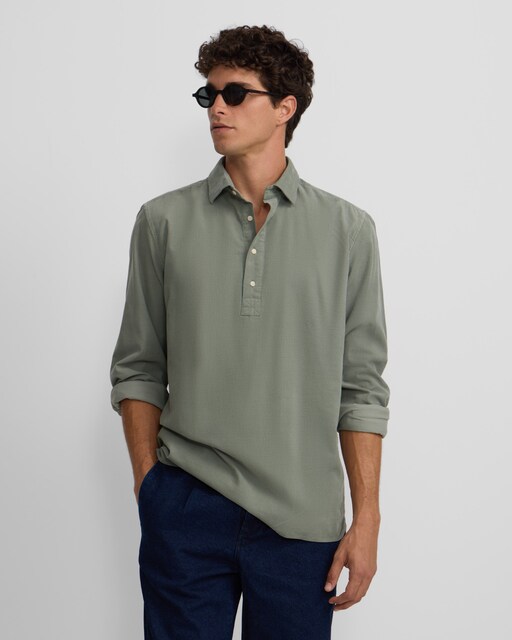 Imagem 0 de Camisa Polo Sport de Bombazina em Verde-claro