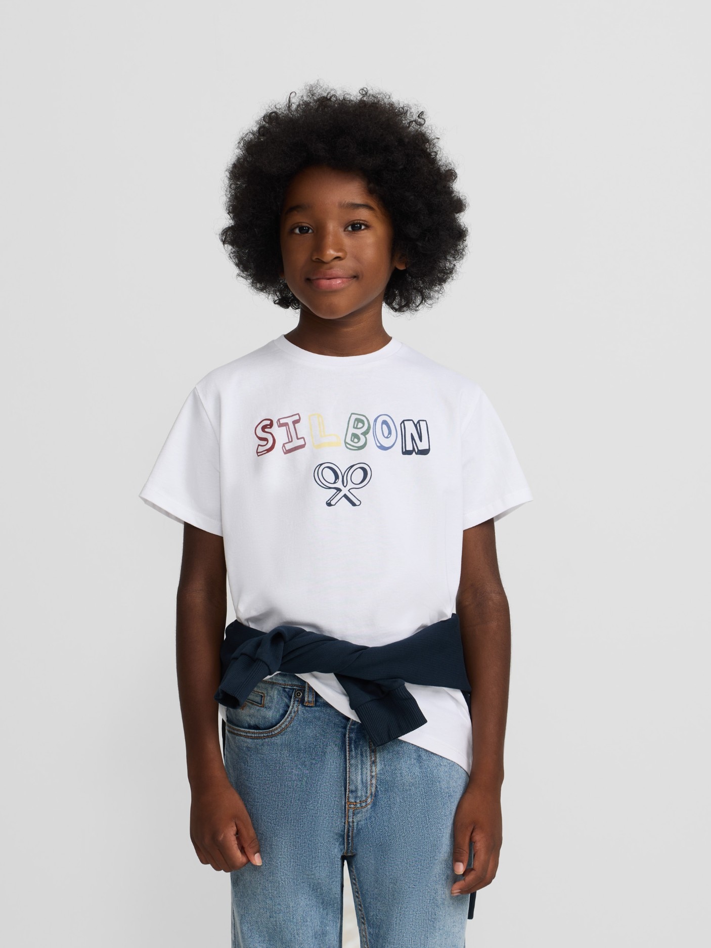 Imagem 0 de T-shirt Infantil com Letras Multicolor