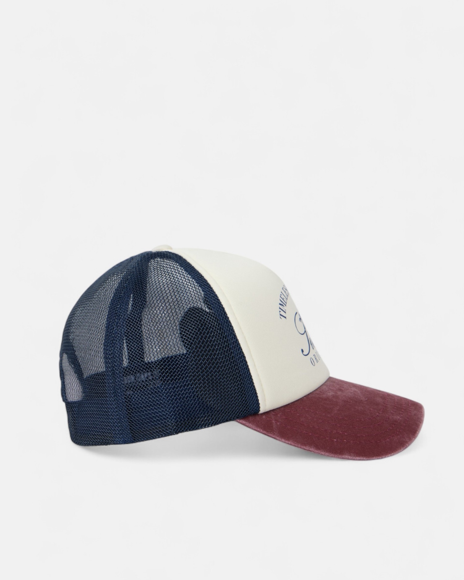 Boné de Baseball Trucker Original Bordeaux Branco / Bordeaux-2