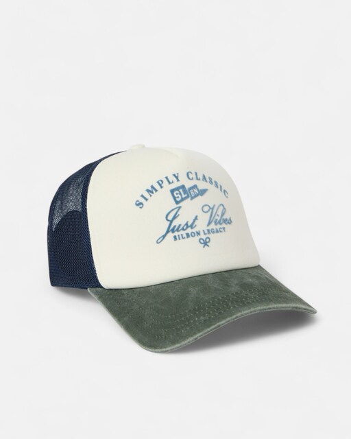 Imagem 0 de Boné Inglês Silbon Trucker Just Vibes Azul