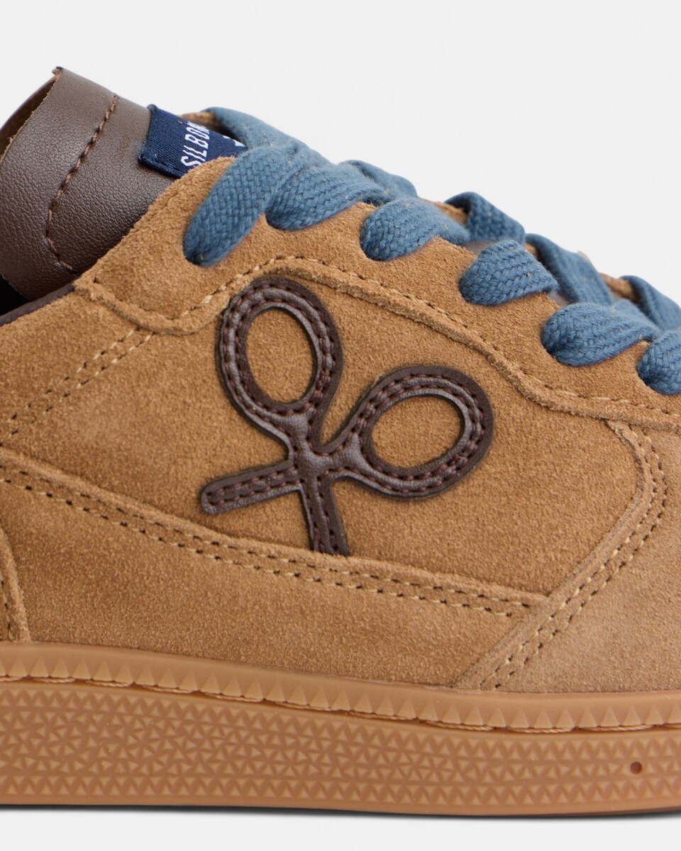 Zapatilla de hombre casual piel mostaza Mostarda-2