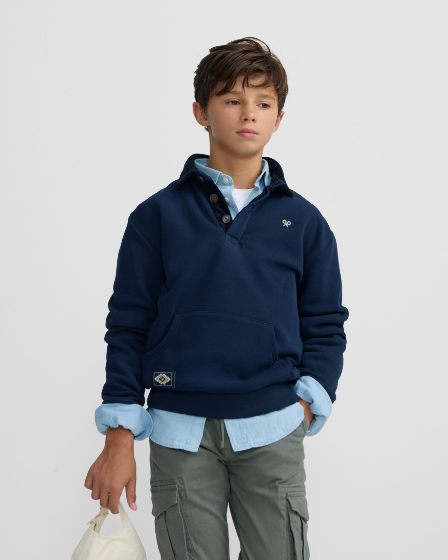 Imagem 0 de Casaco com Forro Polar Infantil Canguru