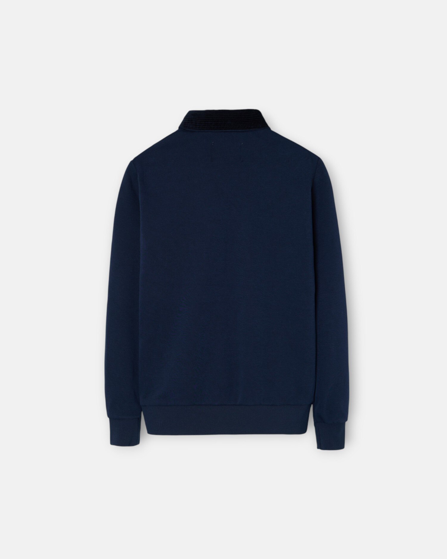 Casaco com Forro Polar Infantil Canguru Azul-marinho-5