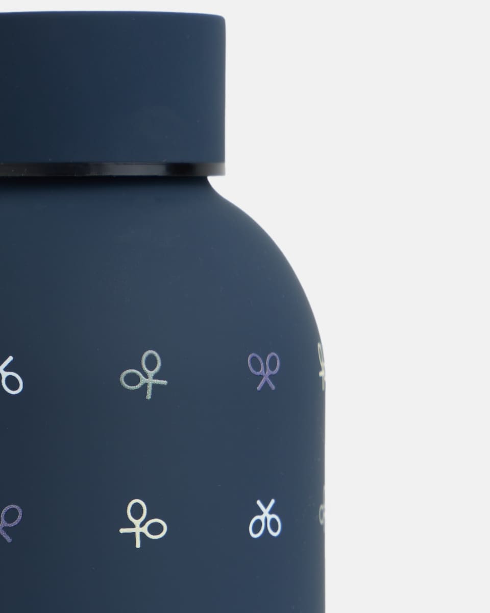 Garrafa Infantil com Detalhe de Raquetes em Cores Azul-2