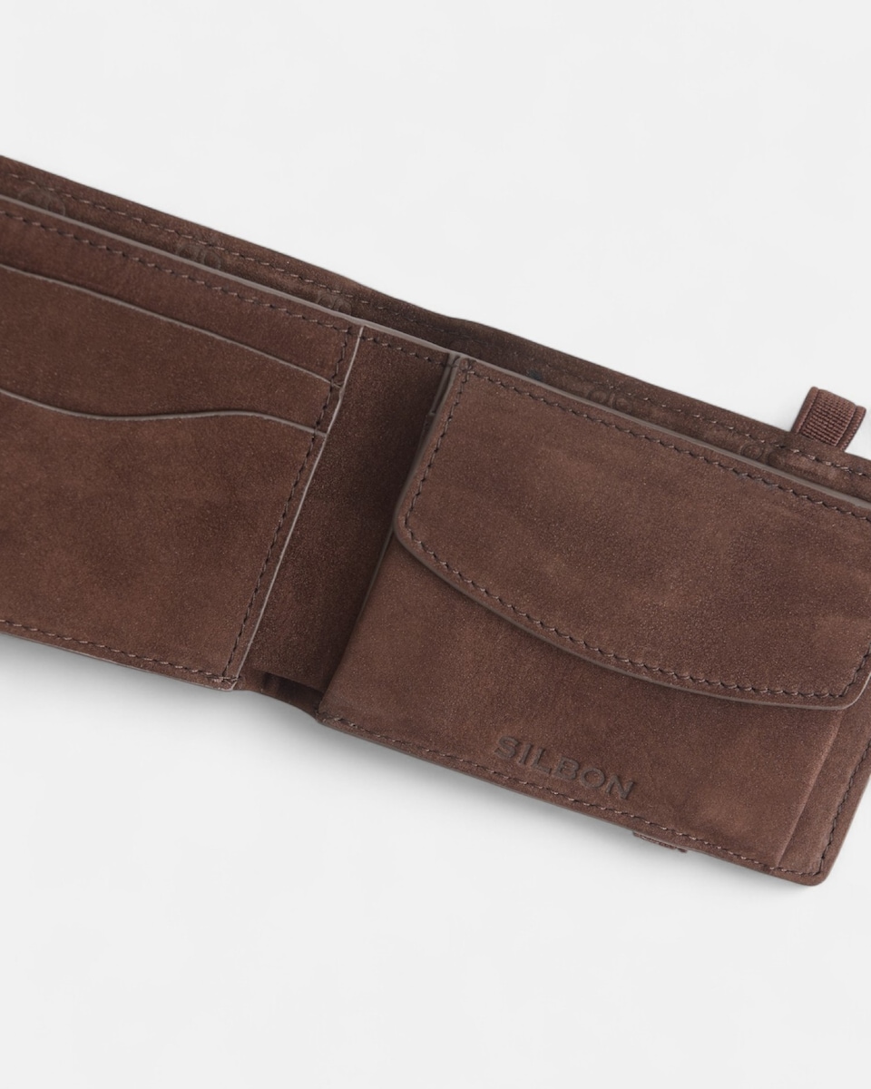 Carteira em Pele Multiraquetes Gravadas Castanho-3