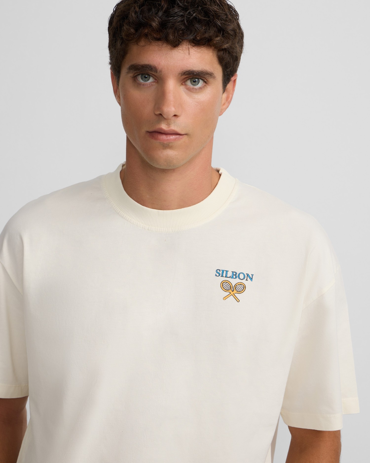 T-shirt Oversize Relaxed Fit Perfect Set em Creme Creme-3