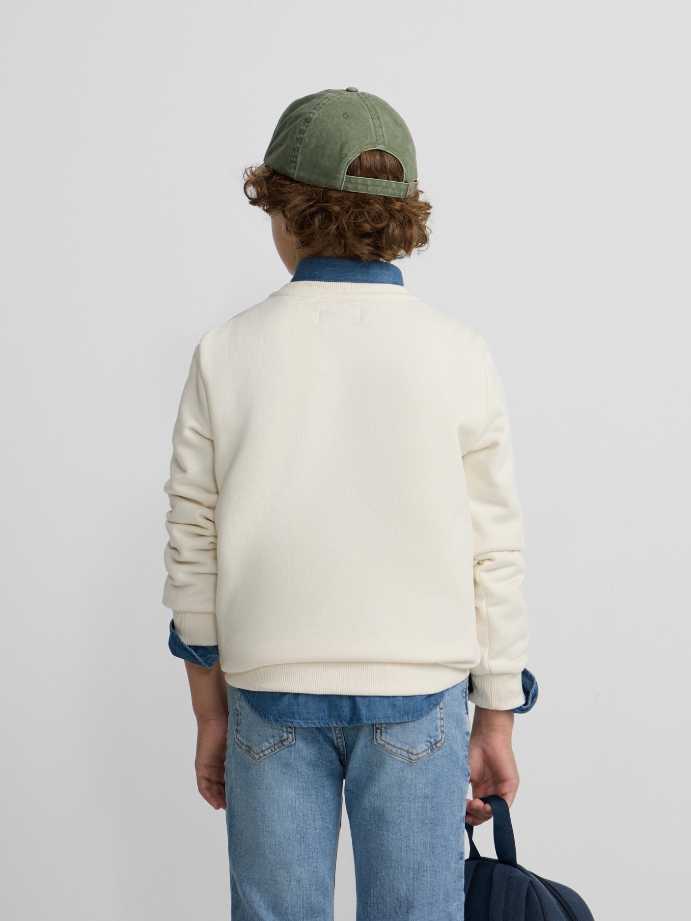 Sweat Infantil Minilogo Creme-2